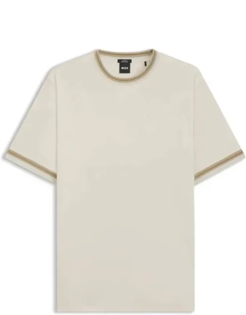 Contrast-tipping Slim-fit T-shirt