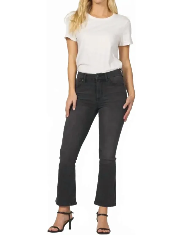 Jeanne Flare Jeans - Boot-cut With Fray Cut Hem