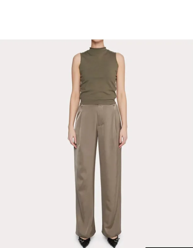 Satin Wide Leg Pants