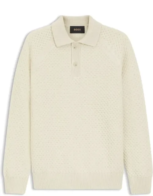 Cashmere Polo-collar Sweater