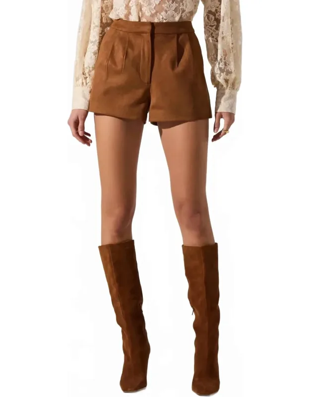 Faux Suede Shorts