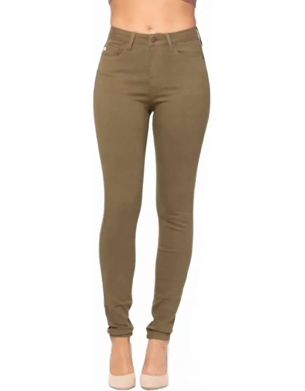 High Waisted Colored Skinny Jeans