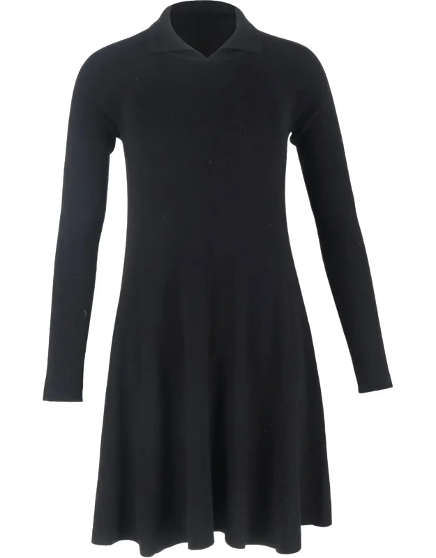 Knitted Collared Mini Dress