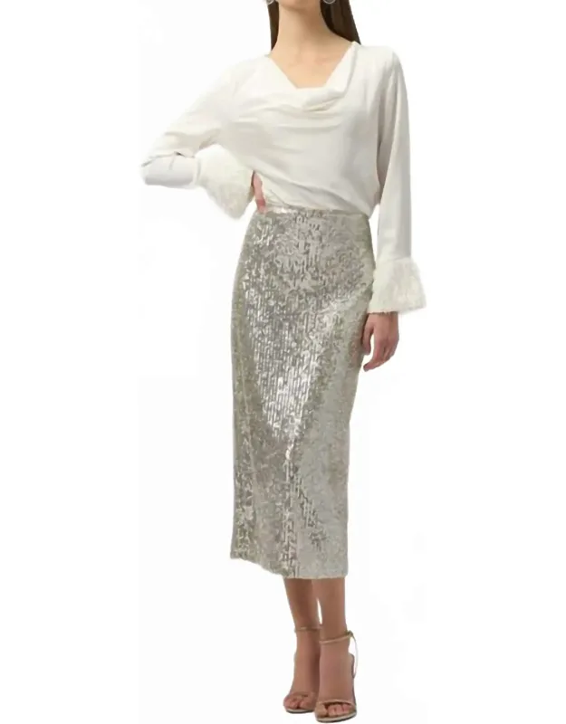 Sequin Pencil Skirt
