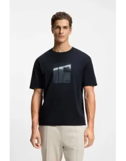 Tennis Artwork T-shirt In Pima Cotton