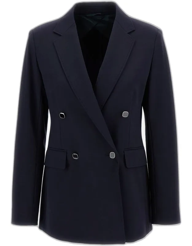 Riviera Double-breasted Jersey Blazer