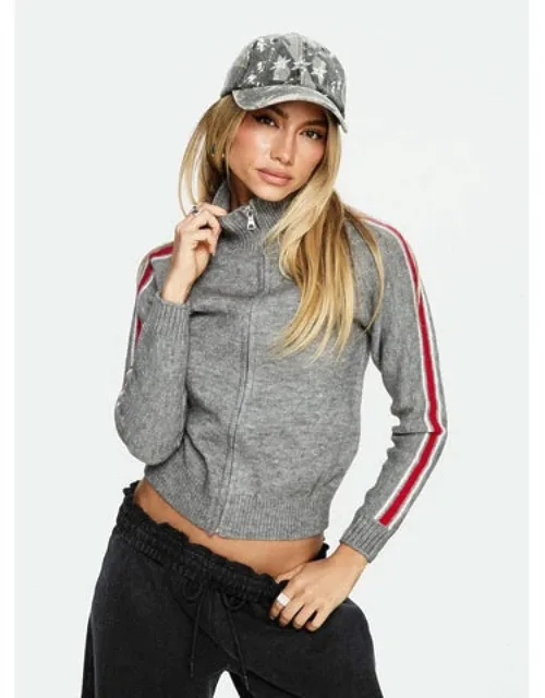 Zip Through Knit Sweater