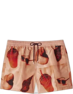 Sunbleached Snaps Print Swim Shorts