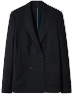 A Suit To Travel In - Unlined Double-breasted Wool Blazer