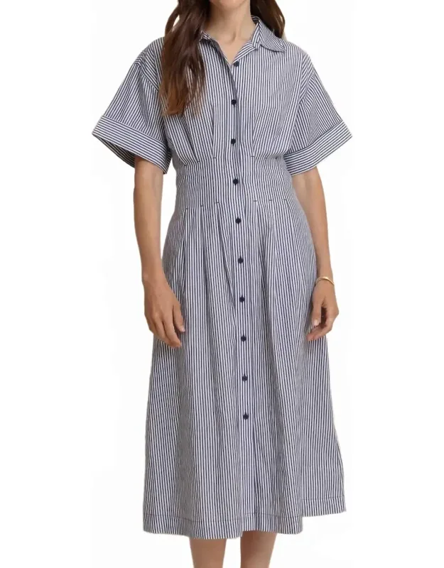 Tucked Waist Shirt Dress
