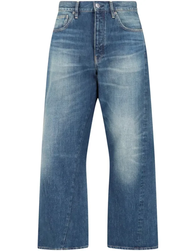 Sunflower 'twist' Loose Jeans With Mid Waist And Wide Leg