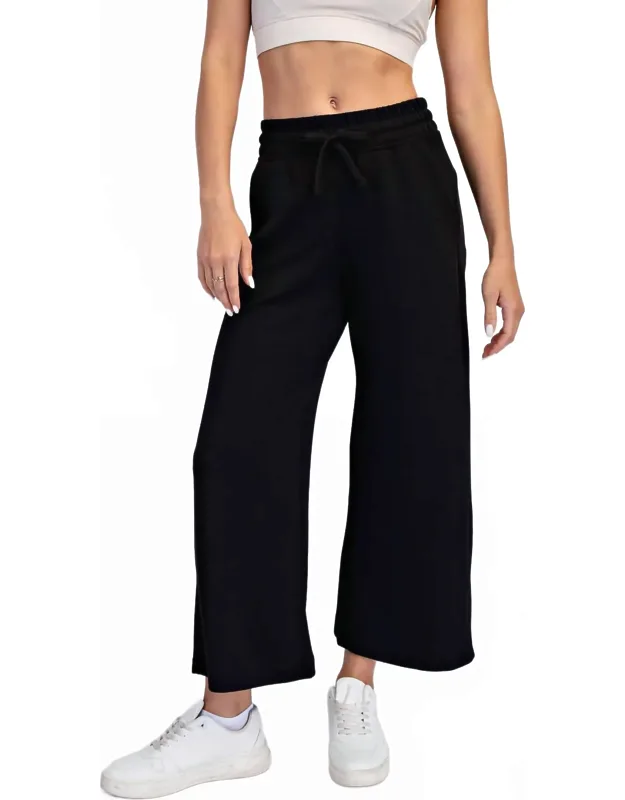Cropped Wide Leg Pants