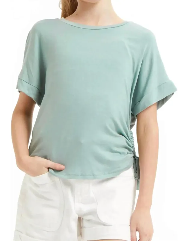 Side Ruched Top