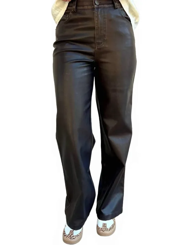 Rustic Rebel Faux Leather Pants
