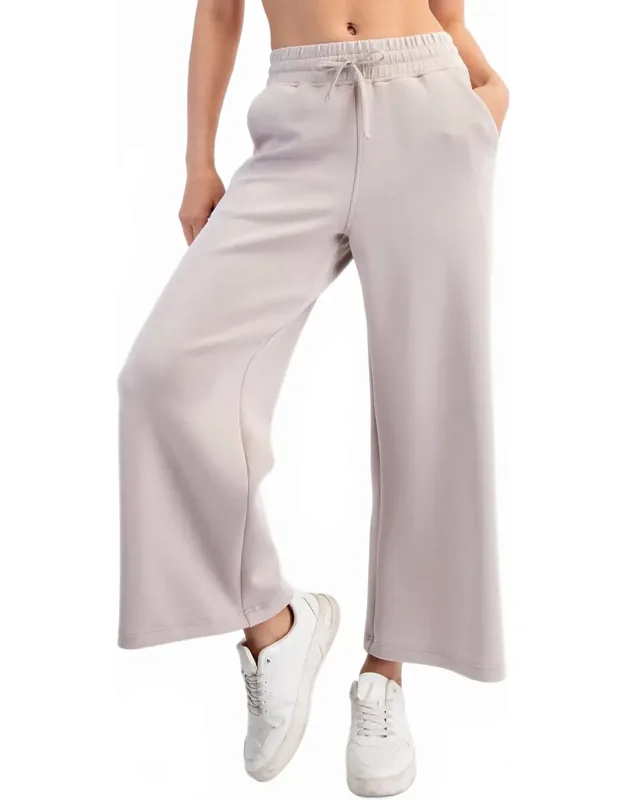 Cropped Wide Leg Pants