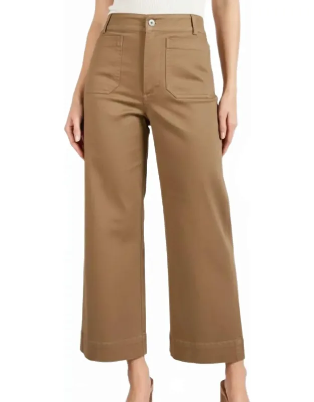 Cropped Wide Leg Pants