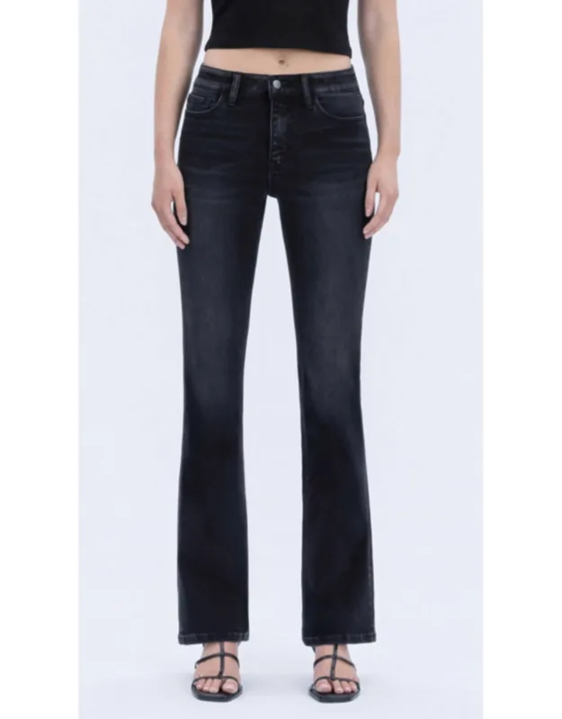 High Rise Full Length Slim Bootcut Jeans