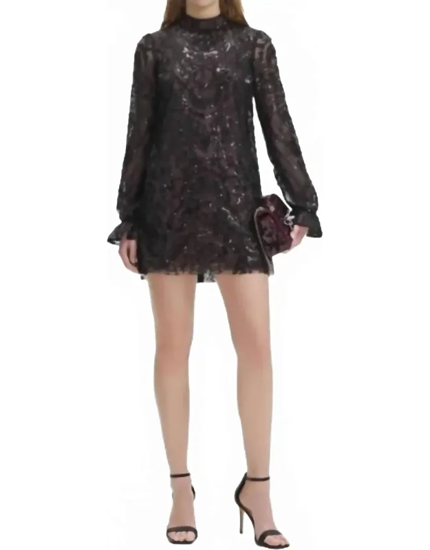 Paisley Sequin Midi Dress