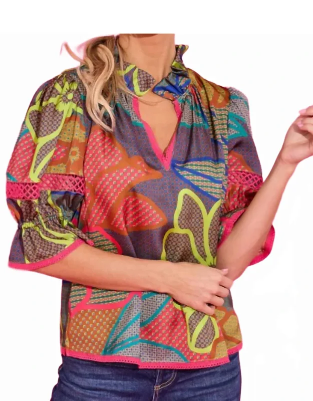 Lottie Top In Multi For Girls Night Out