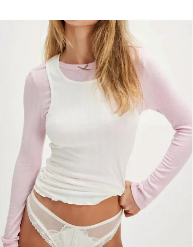 Fresh In Love Pointelle Tank Top