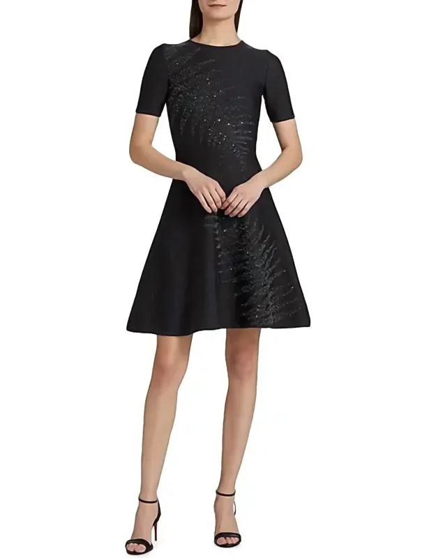 Embellished Knit Dress