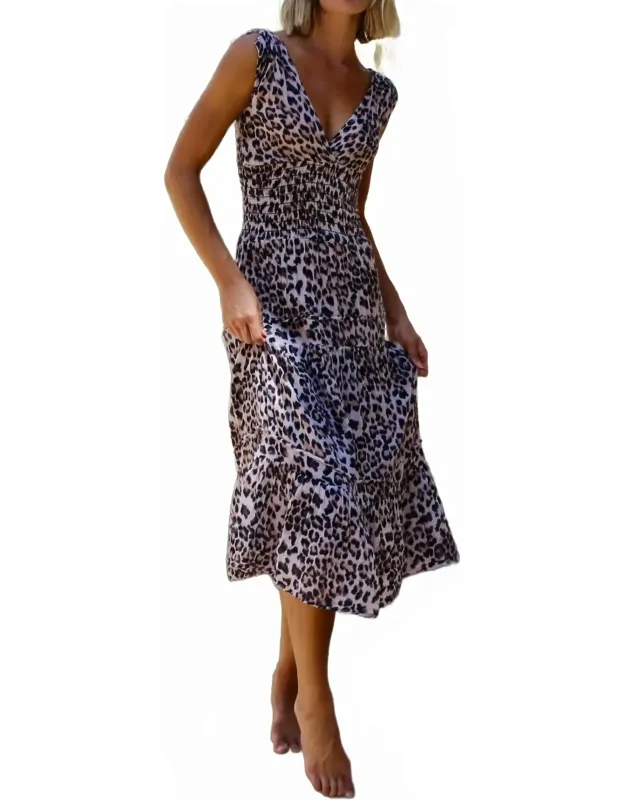 Smocked Midi Dress