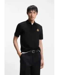 Logo Artwork Polo Shirt In Cotton Piqué
