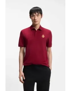 Logo-artwork Polo Shirt In Cotton Piqué