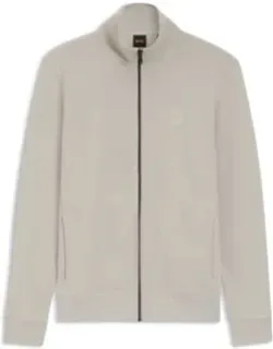 Cotton-jersey Jacket With Logo Badge