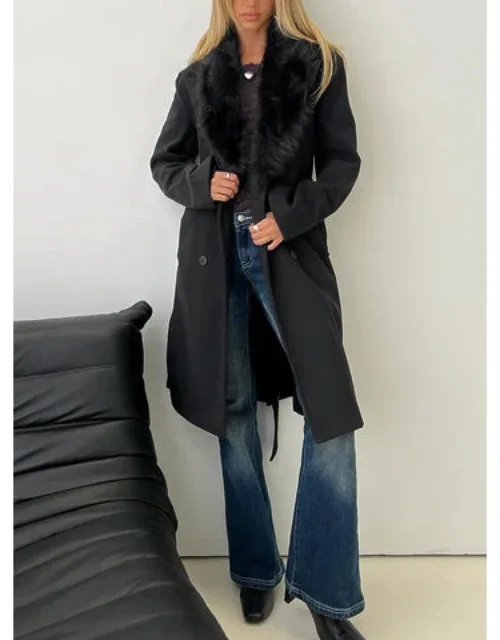 Hallyn Faux Fur Collar Coat