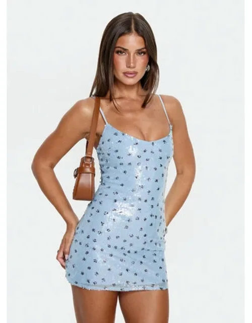 Mareni V Neck Sequin Mini Dress