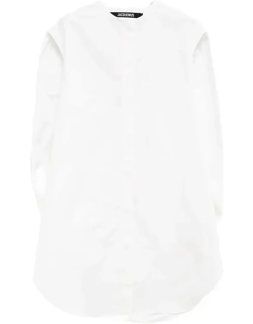 Gathered Shirt Dress