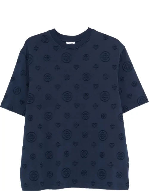 Logo-pattern T-shirt