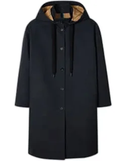 Cotton-blend Hooded Coat