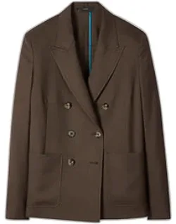 A Suit To Travel In - Unlined Double-breasted Wool Blazer