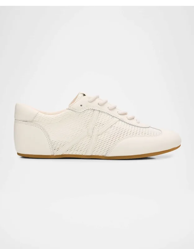 Riviera Mesh And Leather Low-top Sneakers