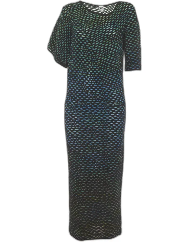 Multicolour Dobby Knit Maxi Dress