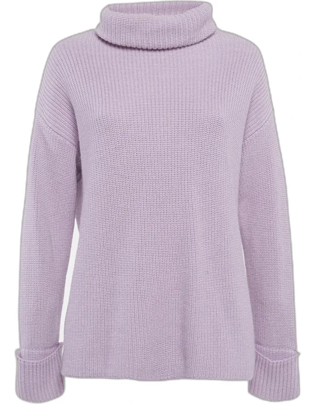 Wool Knit Turtleneck Pullover