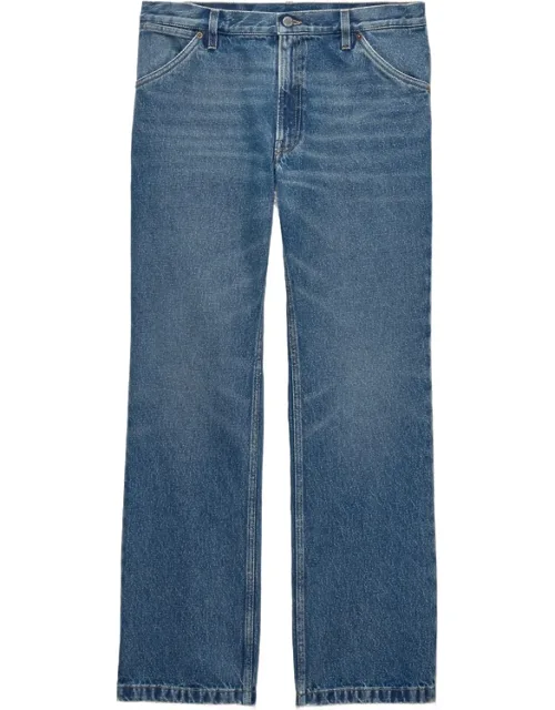 Regular Washed Denim Jeans