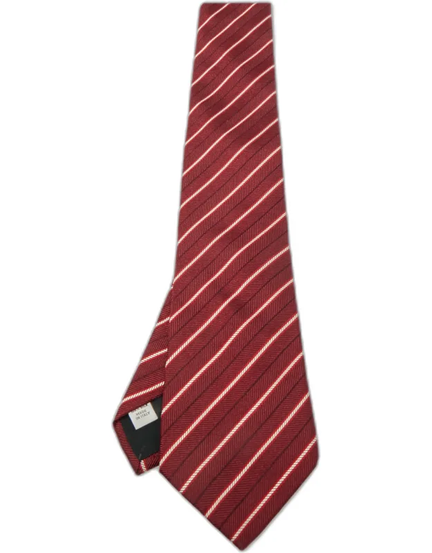 Diagonal Striped Silk Tie