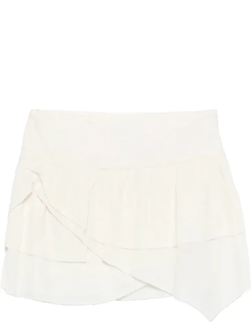 Ruffled-detail Asymmetric Skirt