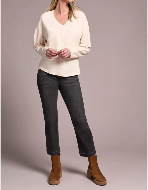 Slub Knit Flatlock Top