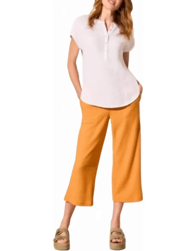 Cap Sleeve 5 Button Bodice Pullover Blouse