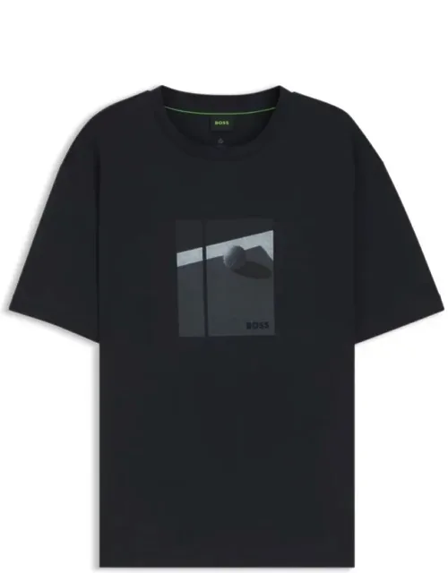 Tennis Artwork T-shirt In Pima Cotton