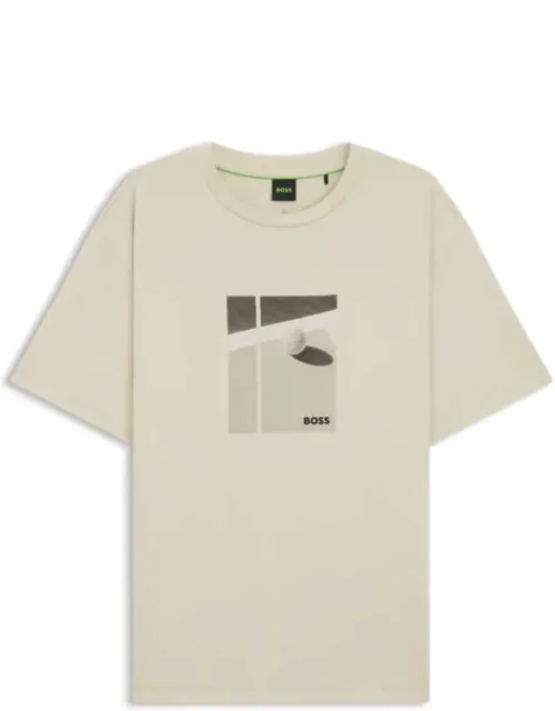 Tennis Artwork T-shirt In Pima Cotton
