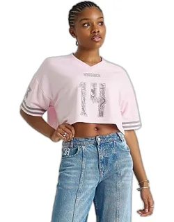 Woodland Camo Nova Cropped Jersey T-shirt