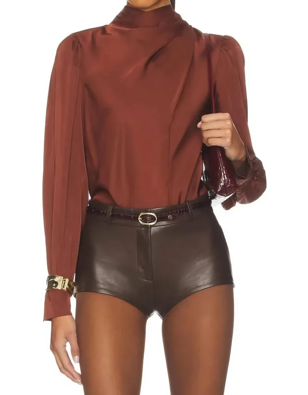Long Sleeve Satin Top