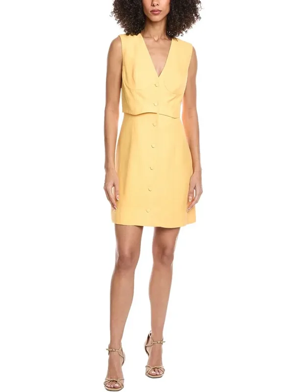 Woven Linen-blend Dress