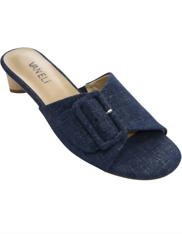 Hilo Slide Sandals In Jeans Lino
