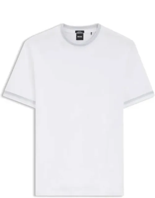Contrast-tipping Slim-fit T-shirt